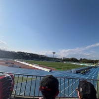 Photo taken at Lemon Gas Stadium Hiratsuka by Okabe K. on 3/17/2024