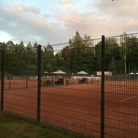 Photo taken at Kalastajatorpan tennisklubi by Timo S. on 7/20/2020