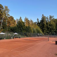 Photo taken at Kalastajatorpan tennisklubi by Timo S. on 7/17/2021