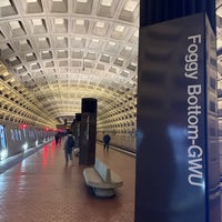 Photo taken at Foggy Bottom-GWU Metro Station by Les R. on 10/31/2023