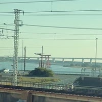 Photo taken at 浜名大橋 by ひとりざけ on 11/3/2023