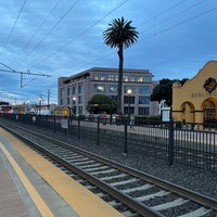 Photo taken at Burlingame Caltrain Station by Steve C. on 1/31/2024