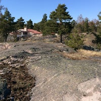 Photo taken at Karhutien kalliot by Jerry J. on 4/21/2014