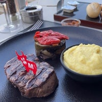Photo taken at Hobos Steak House by $erg€ K. on 4/21/2022