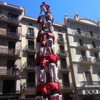 Photo taken at Plaça de Catalunya by Yuri M. on 4/14/2013