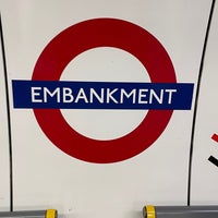 Photo taken at Embankment London Underground Station by Stephen G. on 7/7/2023