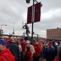 Photo taken at Stan Musial Statue at Busch Stadium by David H. on 4/5/2019