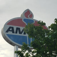 Photo taken at World&amp;#39;s Largest Amoco Sign by David H. on 5/1/2019