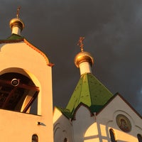 Photo taken at Храм Всех Святых в Земле Российской Просиявших в Новокосино by Ilya S. on 10/23/2021