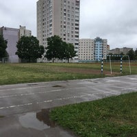 Photo taken at Стадион гимназии № 56 by Dmitry R. on 7/1/2018