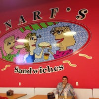 Photo taken at Snarf&amp;#39;s Sandwiches by Loyd K. on 7/25/2013