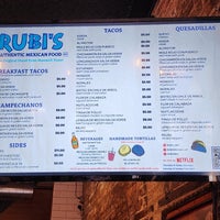 Photo taken at Rubi’s Tacos by P S. on 9/2/2023