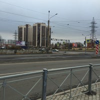 Photo taken at Перекрёсток Дунайского и Ленсовета by Alexandra K. on 10/25/2015