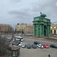 Photo taken at metro Narvskaya by Alexandra K. on 4/9/2021
