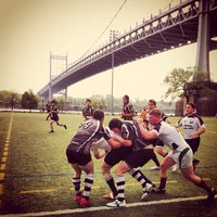 Photo taken at Hell Gate Rugby Fields by Paull Y. on 5/11/2013