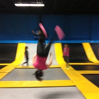 Photo taken at Bounce Trampoline Sports by Lola M. on 1/12/2013