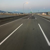 Photo taken at 東名高速道路 安倍川橋 by FORTY-EIGHT on 2/26/2023