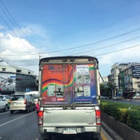 Photo taken at Saphan Lueang Intersection by Wen J. on 6/27/2017
