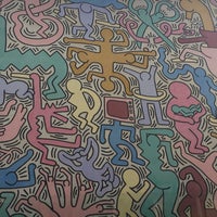 Photo taken at Murales di Keith Haring &amp;quot;Tuttomondo&amp;quot; by Sabien v. on 9/16/2018