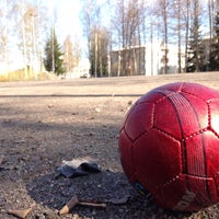 Photo taken at Haruspuiston jalkapallokenttä by Kristoffer L. on 5/11/2013