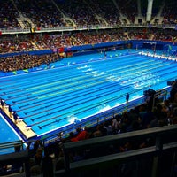Photo taken at Olympic Aquatics Stadium by Brunno G. on 11/10/2017