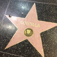 Photo taken at Godzilla&#39;s Star, Hollywood Walk of Fame by Jay H. on 8/23/2013