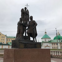 Photo taken at Памятник Святым Петру и Февронии Муромским by Alexander G. on 6/2/2018