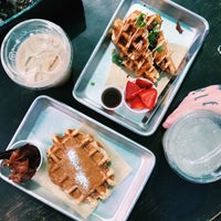Photo taken at Atypical Waffle Company by Corinne A. on 4/10/2021
