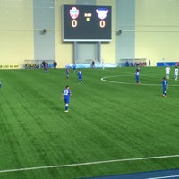 Photo taken at Футбол-арена «Енисей» by Алексей Н. on 3/12/2016