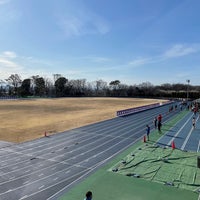 Photo taken at 大蔵運動公園 陸上競技場 by Kyosuke O. on 2/28/2021