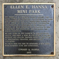 Photo taken at Ellen E. Hanna Mini Park by Tricia T. on 3/4/2020