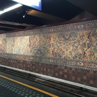 Photo taken at Métro Ligne 2 / Metro Lijn 2 (MIVB / STIB) by Geert V. on 10/17/2015