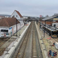 Photo taken at Station Sint-Agatha-Berchem / Gare de Berchem-Sainte-Agathe by Geert V. on 2/21/2023