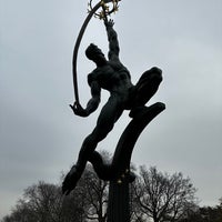Photo taken at Rocket Thrower Statue by Whitney K. on 1/17/2023