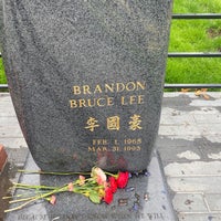 Photo taken at Bruce Lee&amp;#39;s Grave by Janet on 6/14/2021