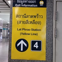 Photo taken at MRT Lat Phrao (BL15) by Somchai R. on 9/29/2023