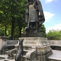 Photo taken at Statue de Jean de La Fontaine (Le Corbeau et le Renard) by Vasiliochek on 4/19/2017