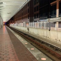 Photo taken at NoMa-Gallaudet U Metro Station by Roro H. on 8/30/2021