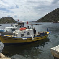 Photo taken at Gümüşlük Sahili by Gizem Z. on 4/25/2015
