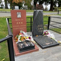 Photo taken at Bruce Lee&amp;#39;s Grave by Britta M. on 10/17/2021