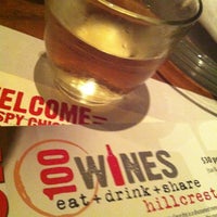 Photo taken at 100 Wines by Gail V. on 1/26/2013