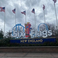 Photo taken at Six Flags New England by Khalid ♒. on 11/6/2022