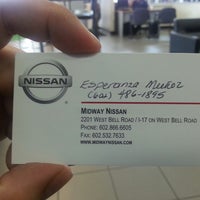Photo taken at Midway Nissan by Jason L. on 7/1/2013