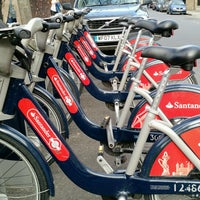 Photo taken at TfL Santander Cycle Hire by Peter J. on 8/10/2016