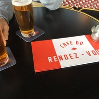 Photo taken at Café du Rendez-Vous by Christophe O. on 8/25/2018