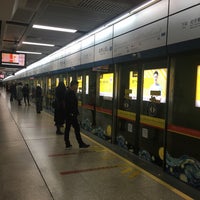 Photo taken at Yuexiu Park Metro Station by YooHoo on 12/17/2017