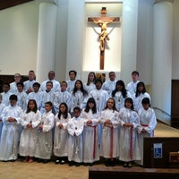 Photo taken at Blessed Junipero Serra Parish by Ruth O. on 12/8/2012