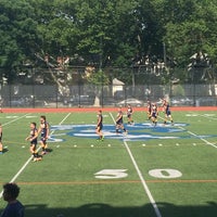 Photo taken at Midwood High School Field by Danielle M. on 6/21/2014