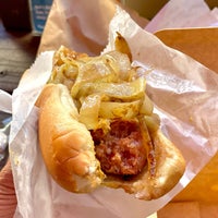 Photo taken at Hank&amp;#39;s Haute Dogs by Miss M. on 1/24/2022