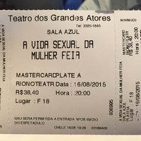 Photo taken at Teatro dos Grandes Atores by Gisele B. on 8/16/2015